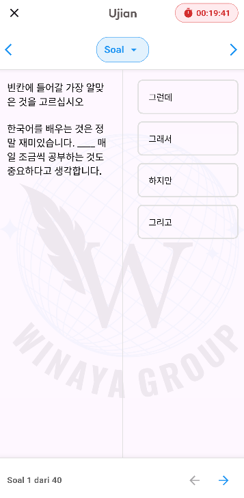 Aplikasi UBT Bahasa Korea - Screenshot 4